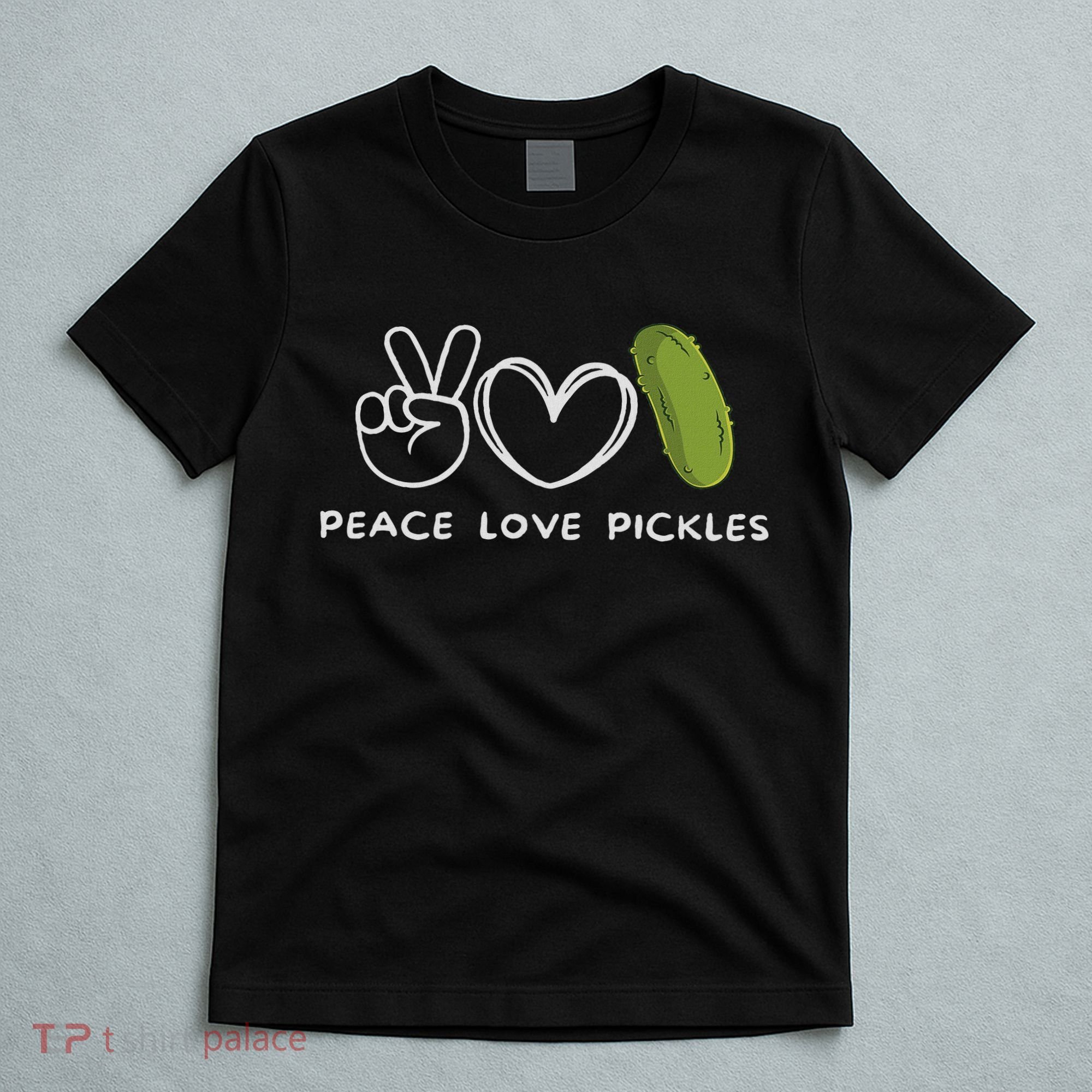 Peace, Love Pickles Retro Pickles Lover Food Lover T-Shirt