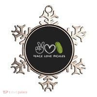 Peace, Love Pickles Retro Pickles Lover Food Lover Ornament thumb 0