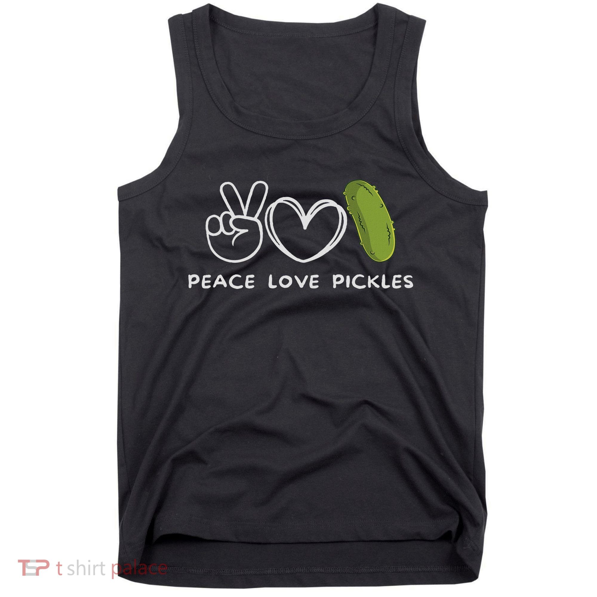 Peace, Love Pickles Retro Pickles Lover Food Lover Tank Top