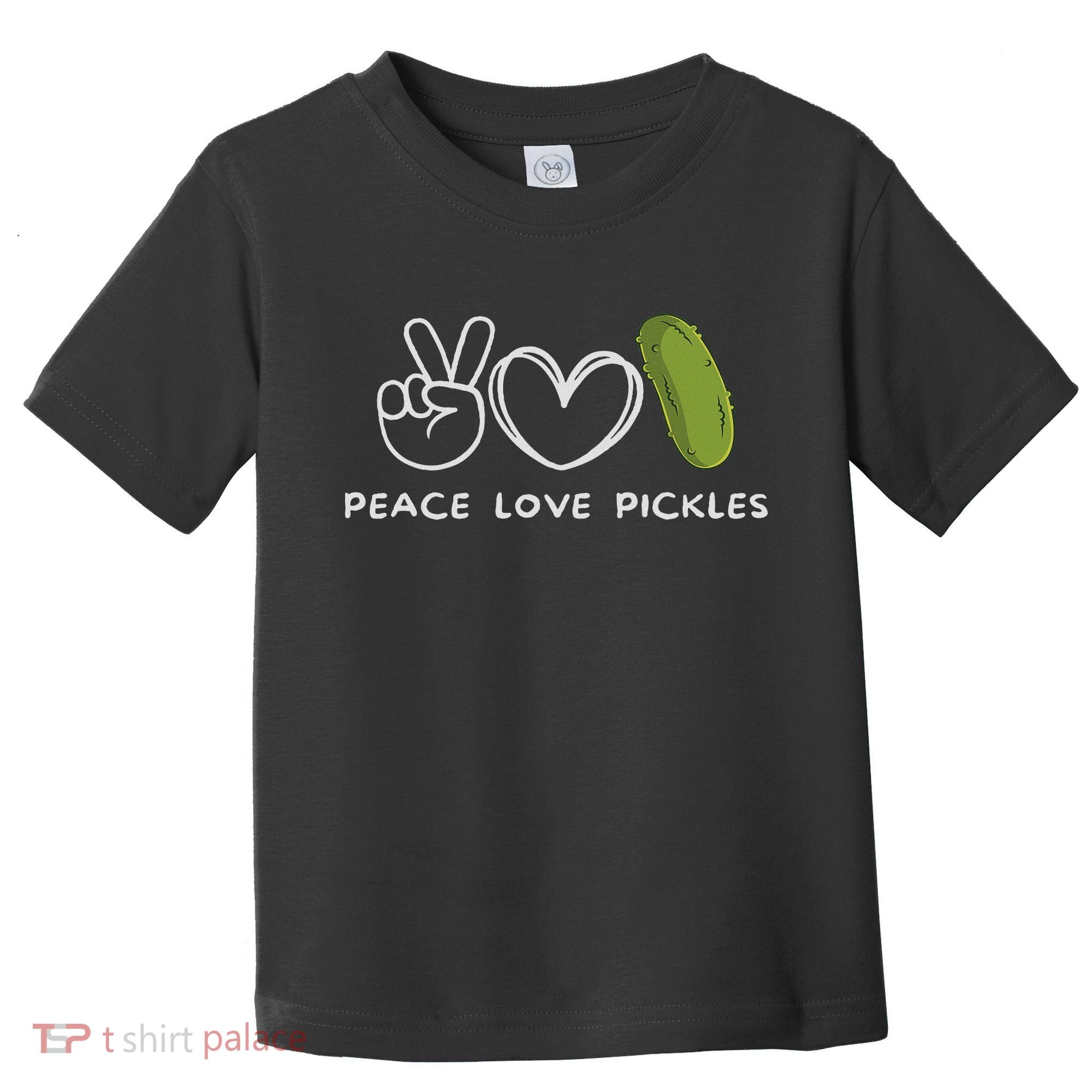 Peace, Love Pickles Retro Pickles Lover Food Lover Toddler T-Shirt