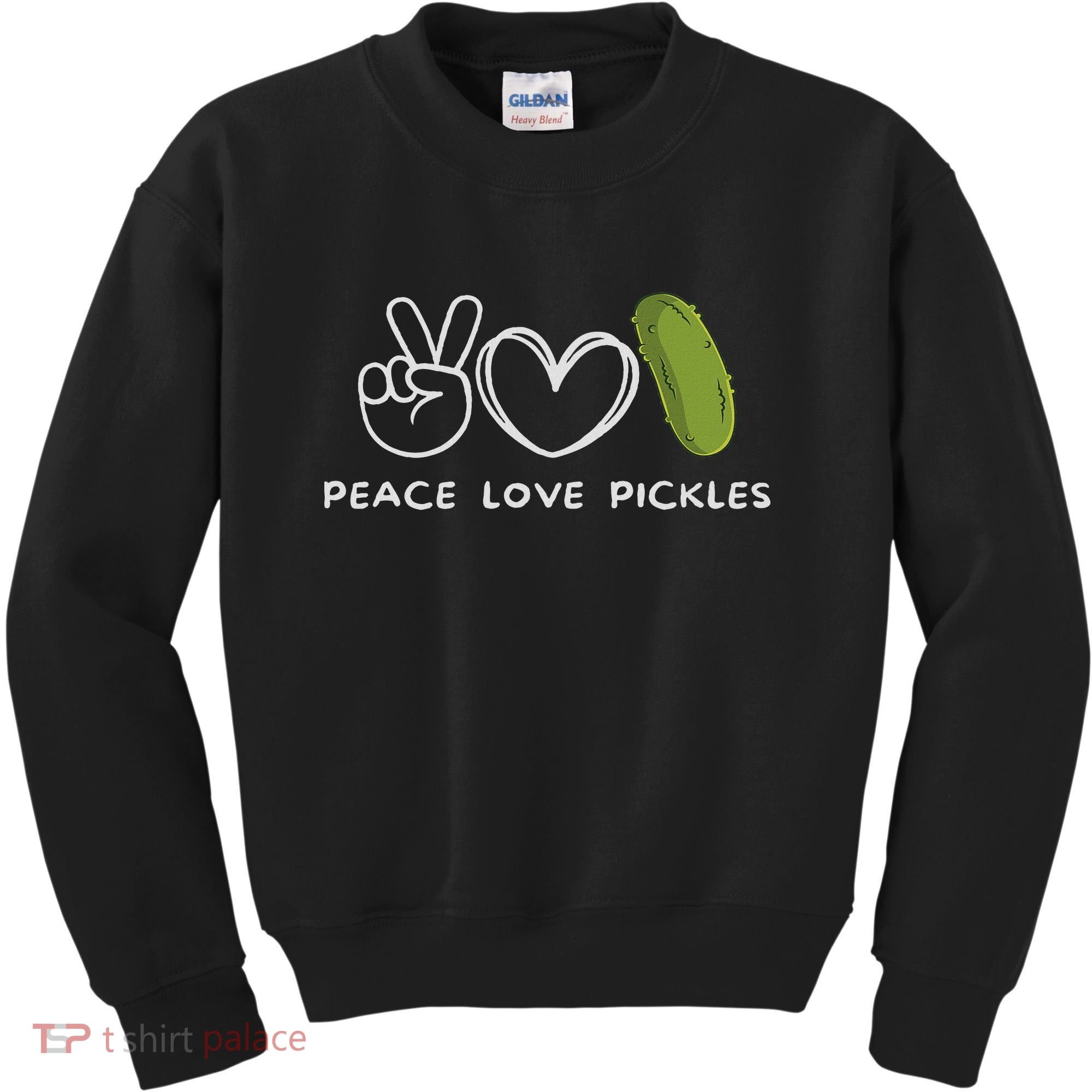 Peace, Love Pickles Retro Pickles Lover Food Lover Kids Sweatshirt