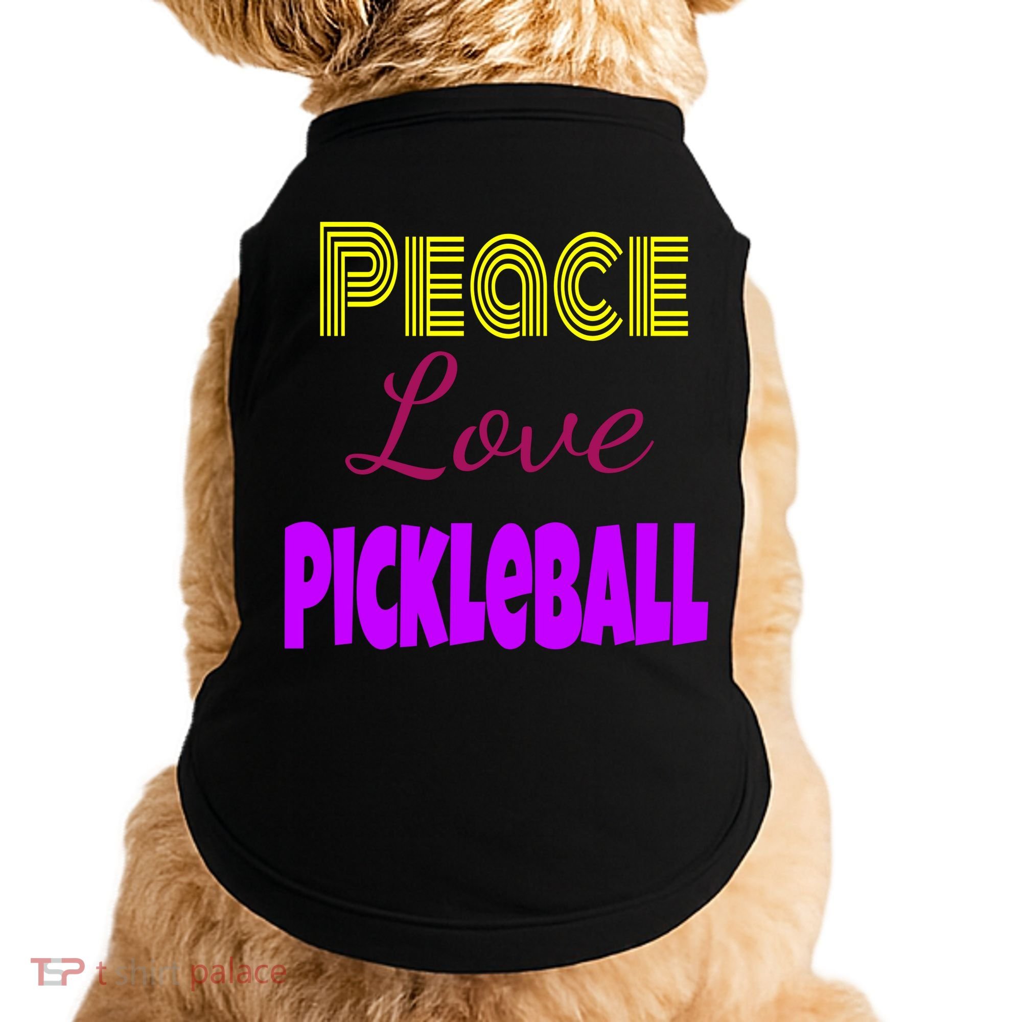 Peace Love Pickleball Doggie Tank