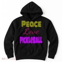 Peace Love Pickleball Hoodie thumb 0