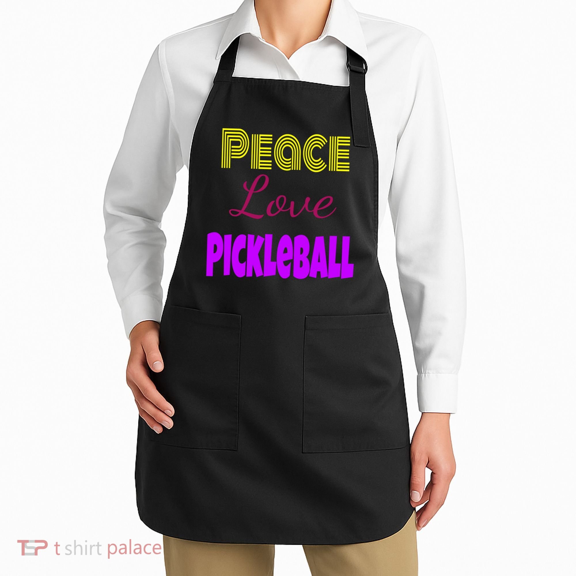 Peace Love Pickleball Apron