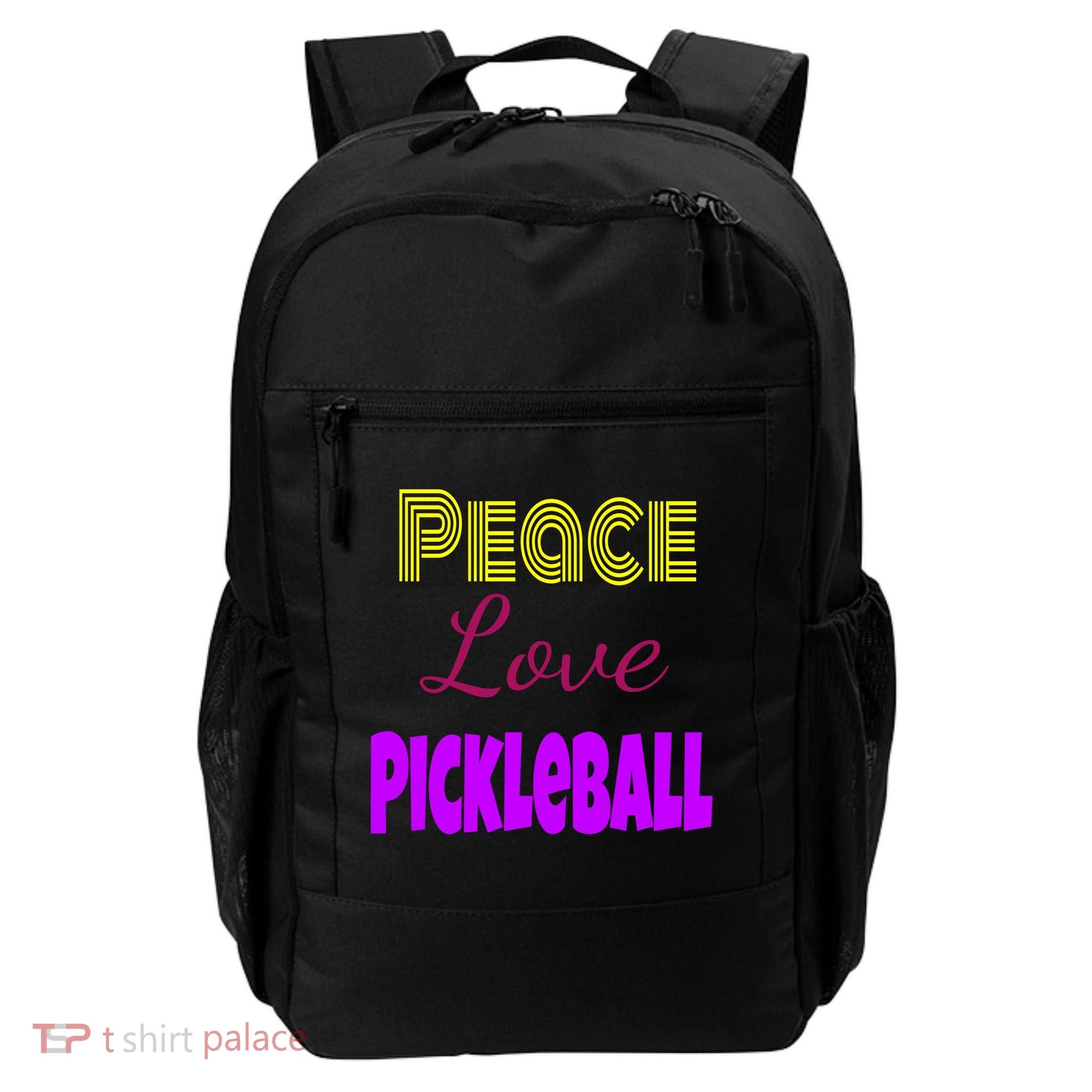 Peace Love Pickleball Backpack