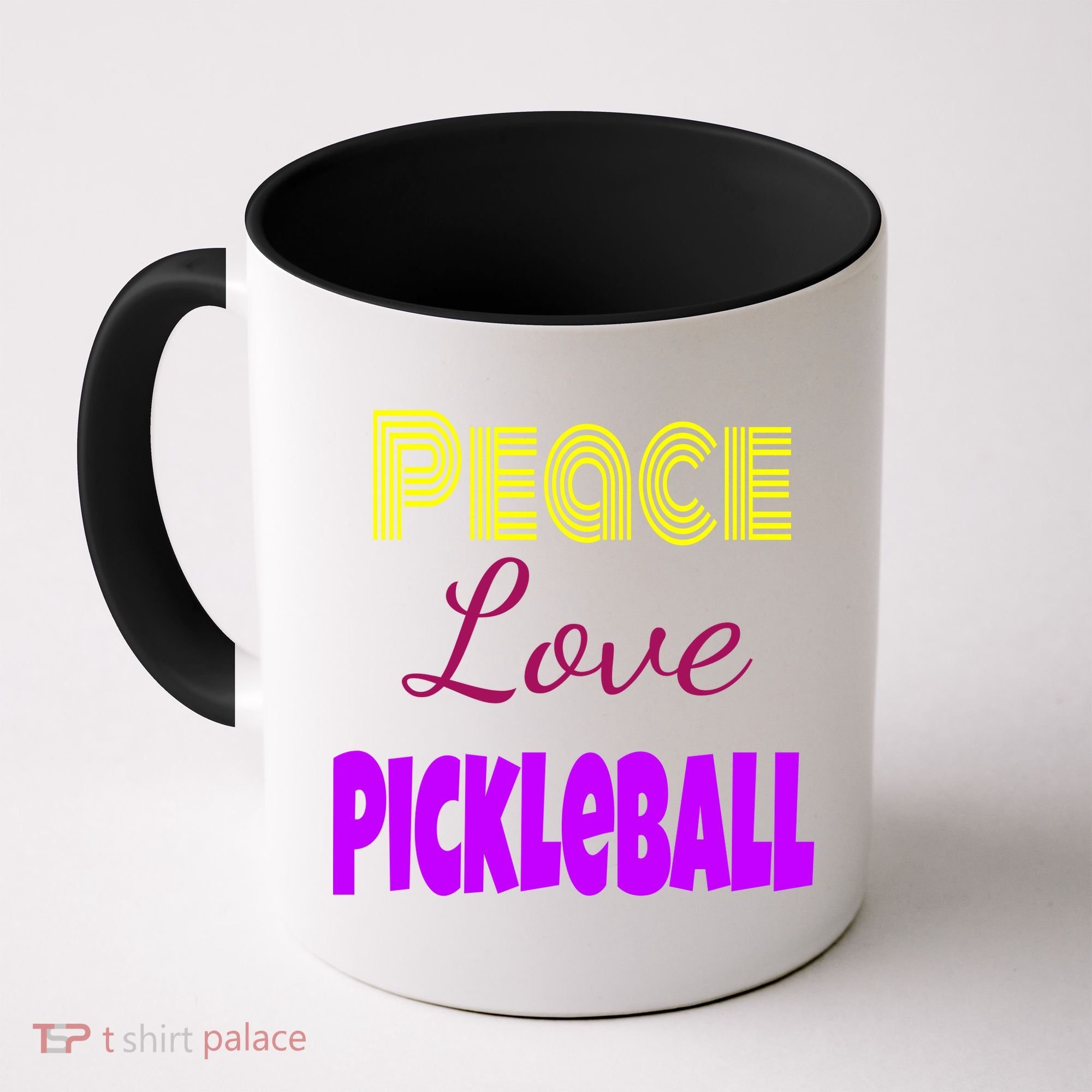 Peace Love Pickleball Coffee Mug