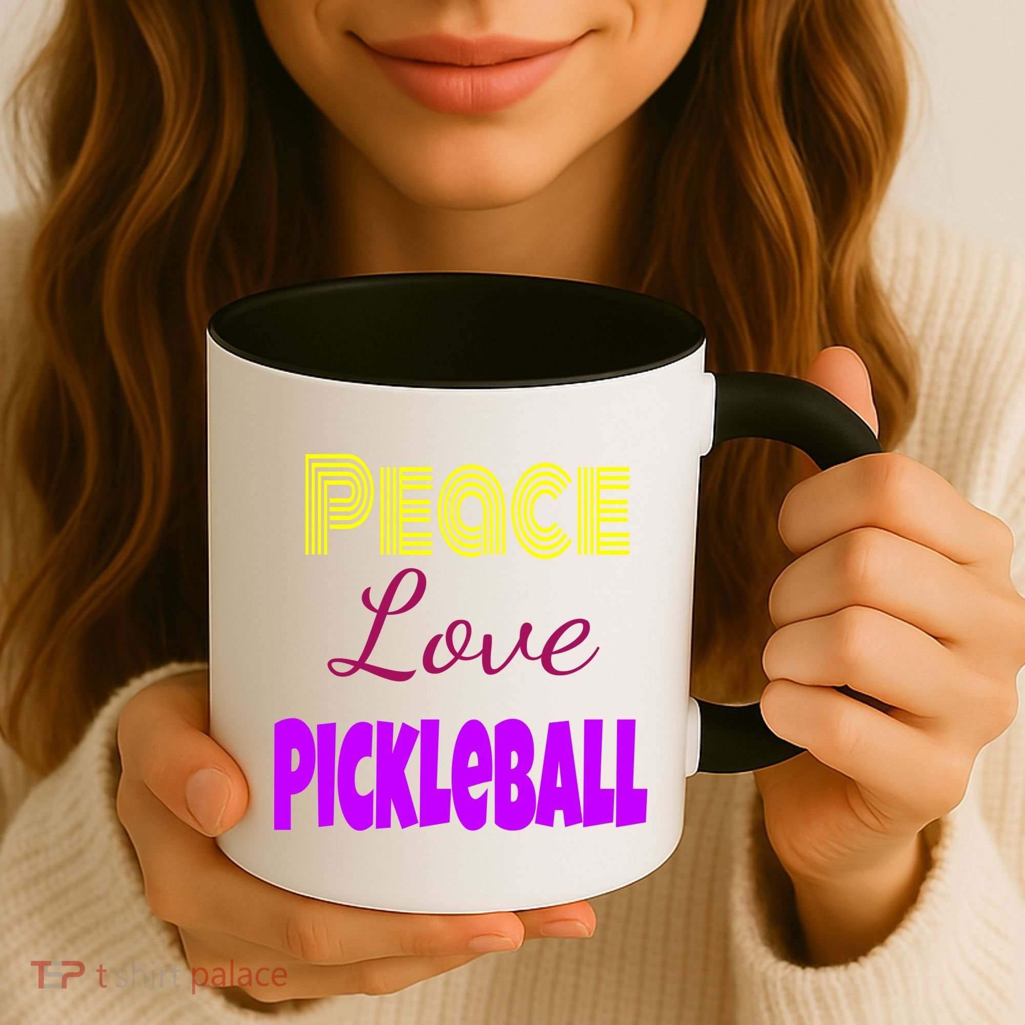 Peace Love Pickleball Coffee Mug