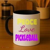 Peace Love Pickleball Coffee Mug thumb 4