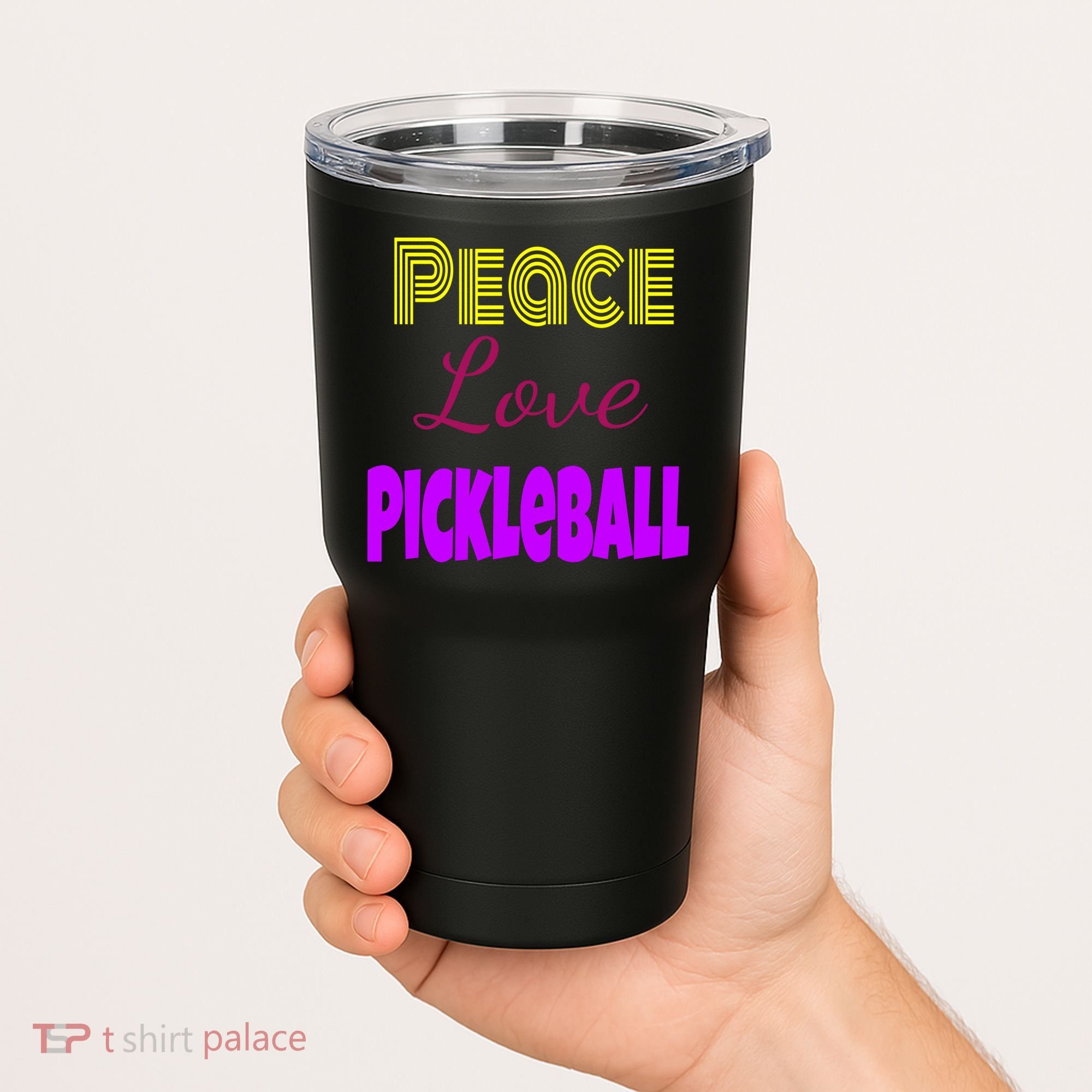 Peace Love Pickleball Tumbler