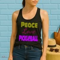 Peace Love Pickleball Women's Tank Top thumb 2
