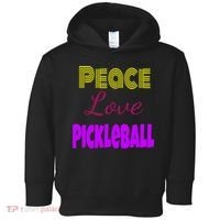 Peace Love Pickleball Toddler Hoodie thumb 0