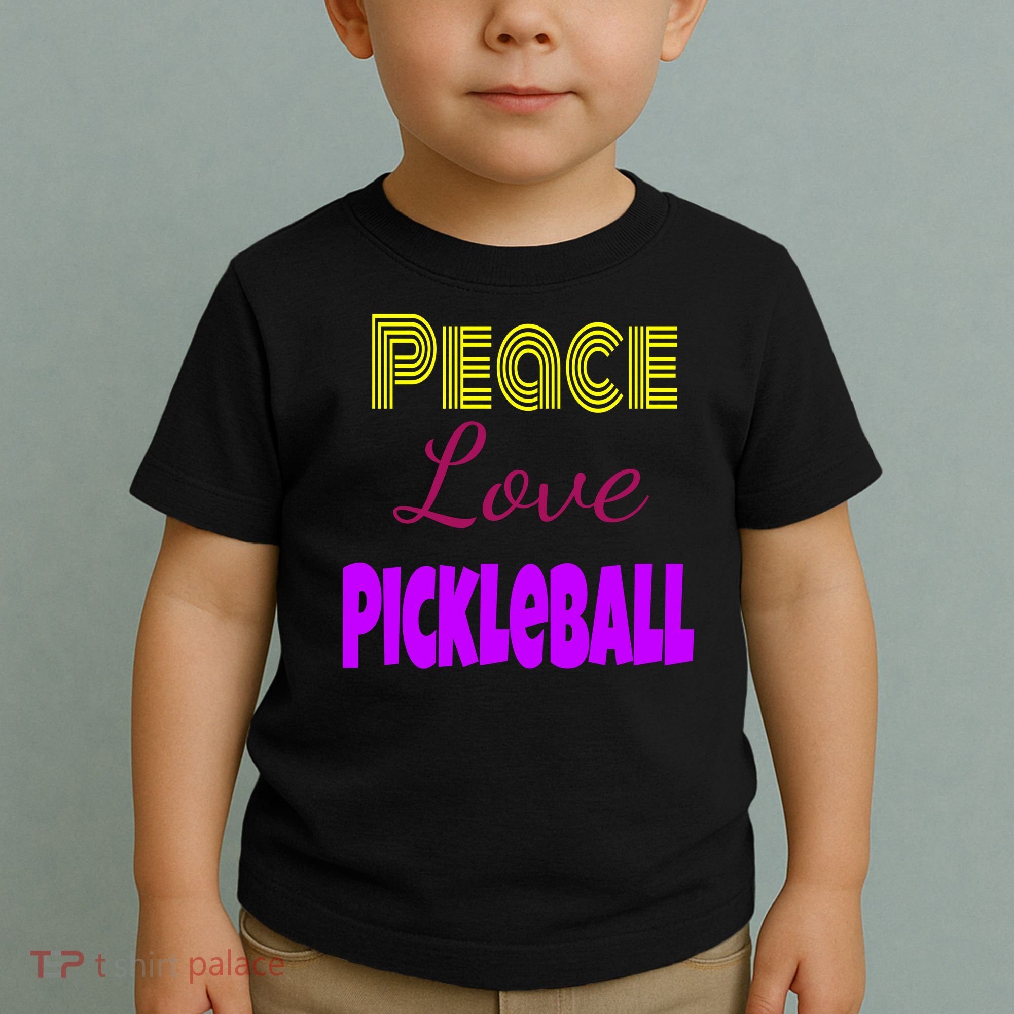 Peace Love Pickleball Toddler T-Shirt