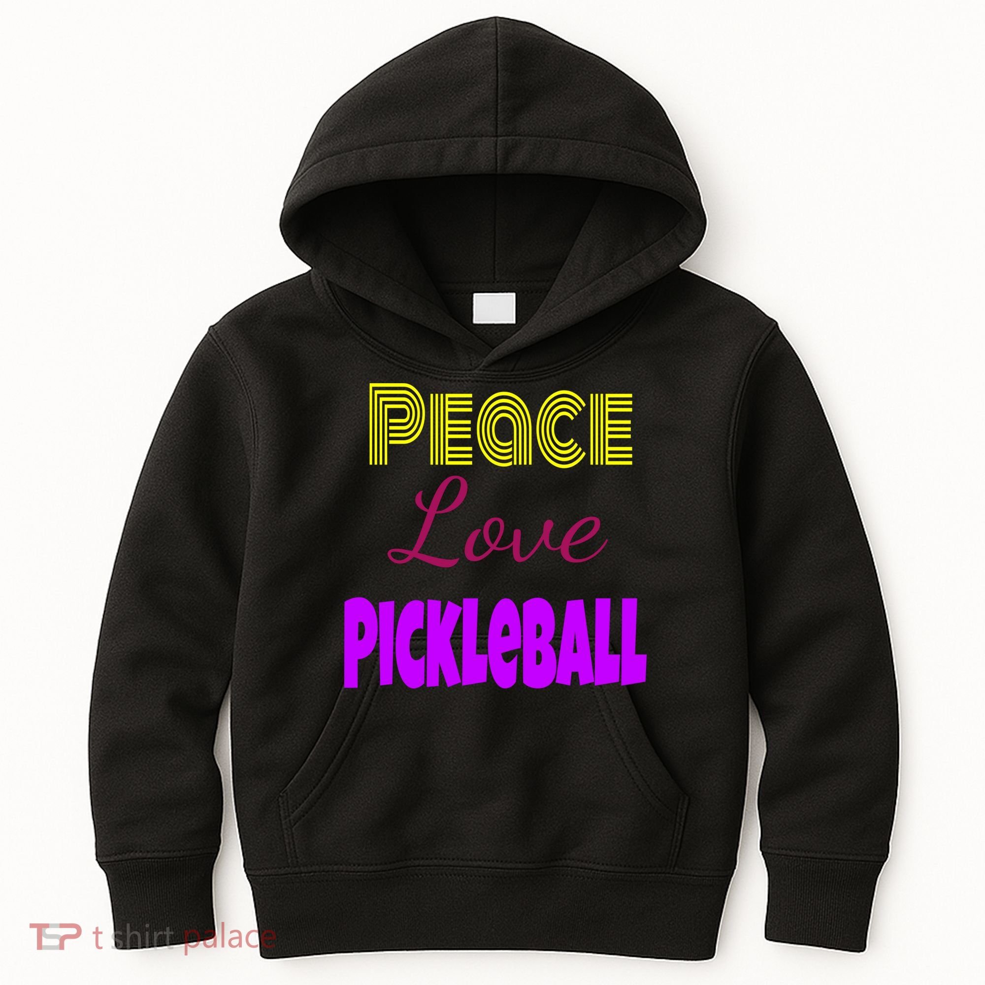 Peace Love Pickleball Kids Hoodie