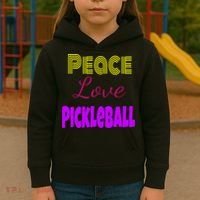 Peace Love Pickleball Kids Hoodie thumb 3