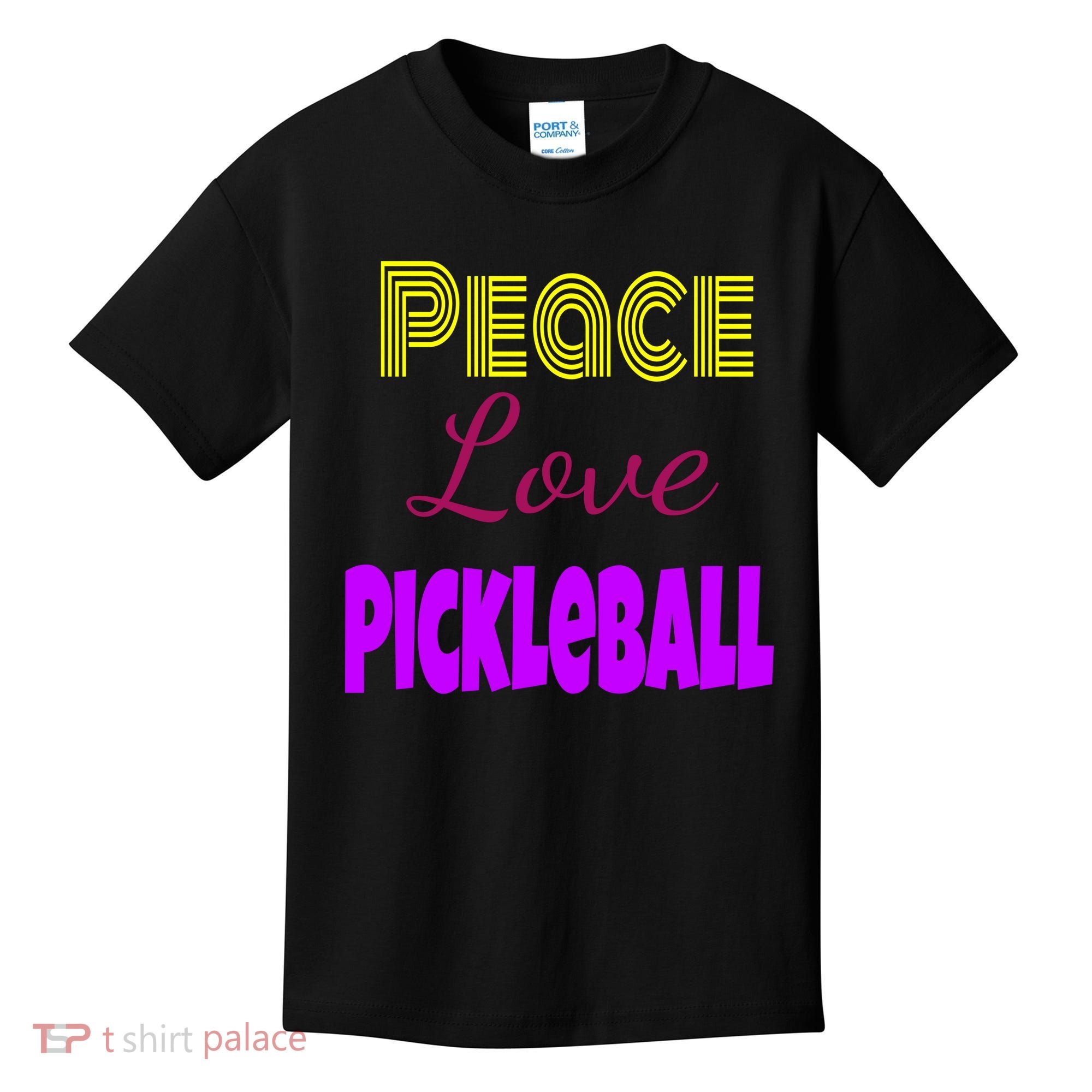 Peace Love Pickleball Kids T-Shirt