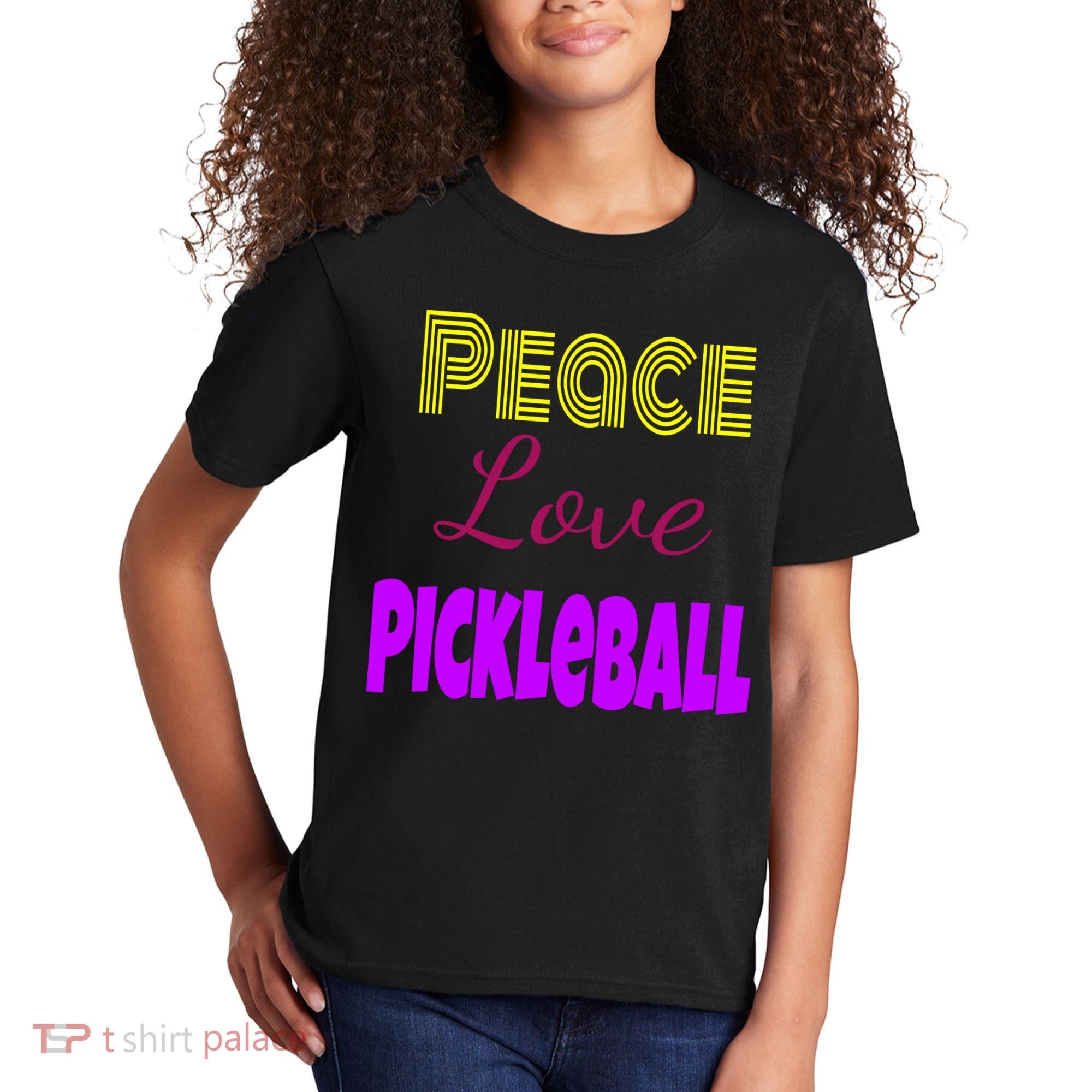Peace Love Pickleball Kids T-Shirt