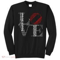 Philadelphia Love Park Statue Neighborhoods Sweatshirt thumb 0