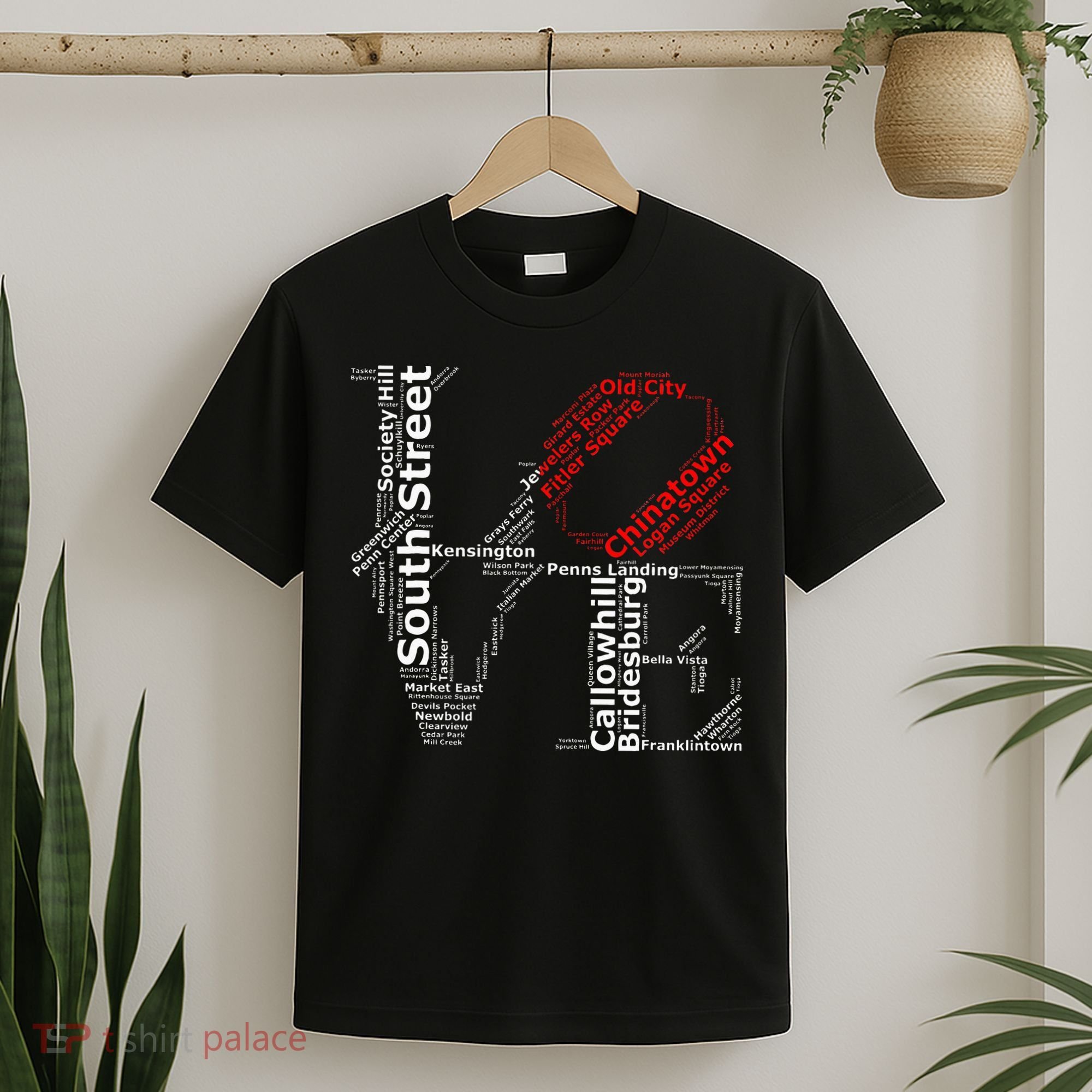 Philadelphia Love Park Statue Neighborhoods T-Shirt
