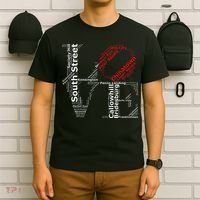 Philadelphia Love Park Statue Neighborhoods T-Shirt thumb 6