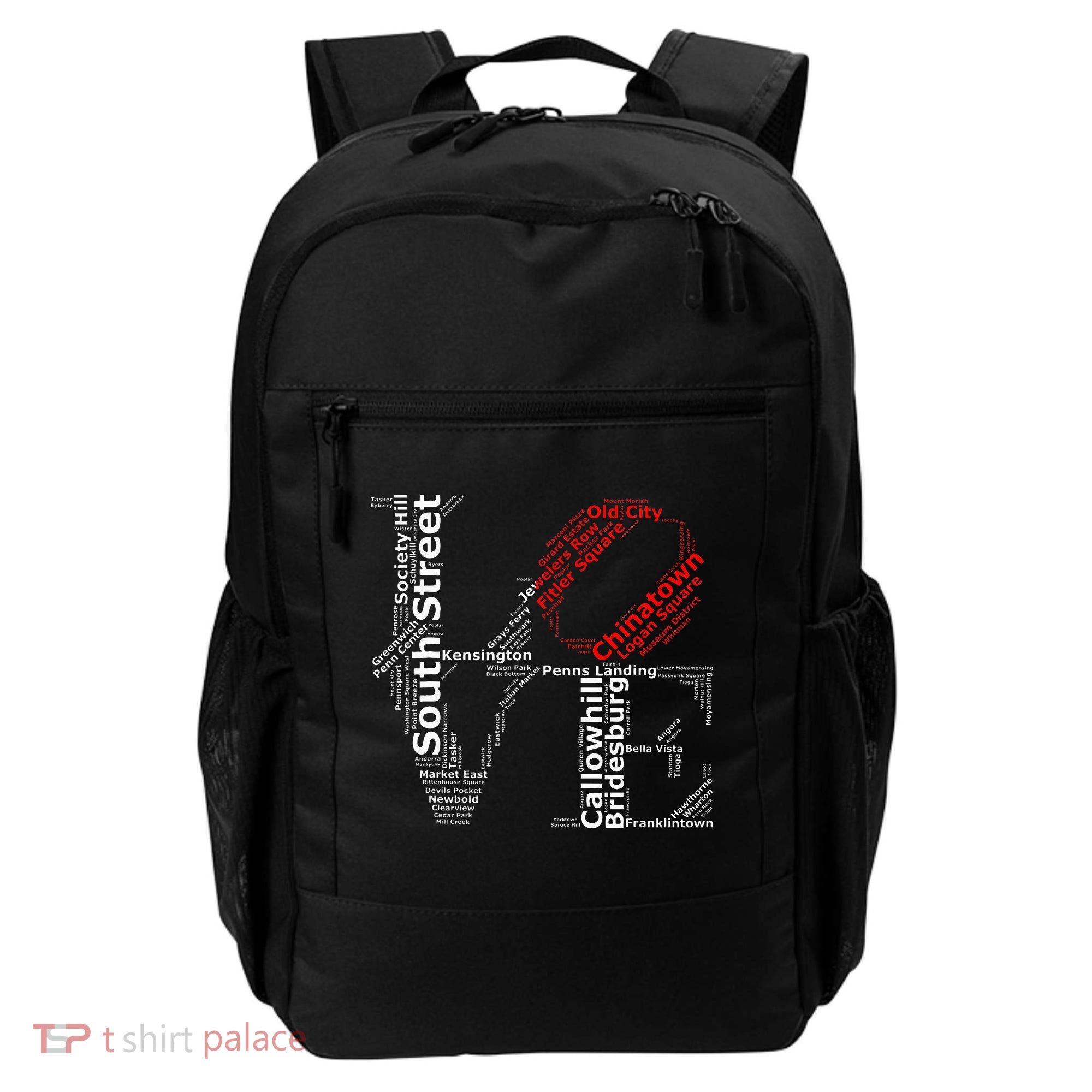 Philadelphia Love Park Statue Neighborhoods Backpack
