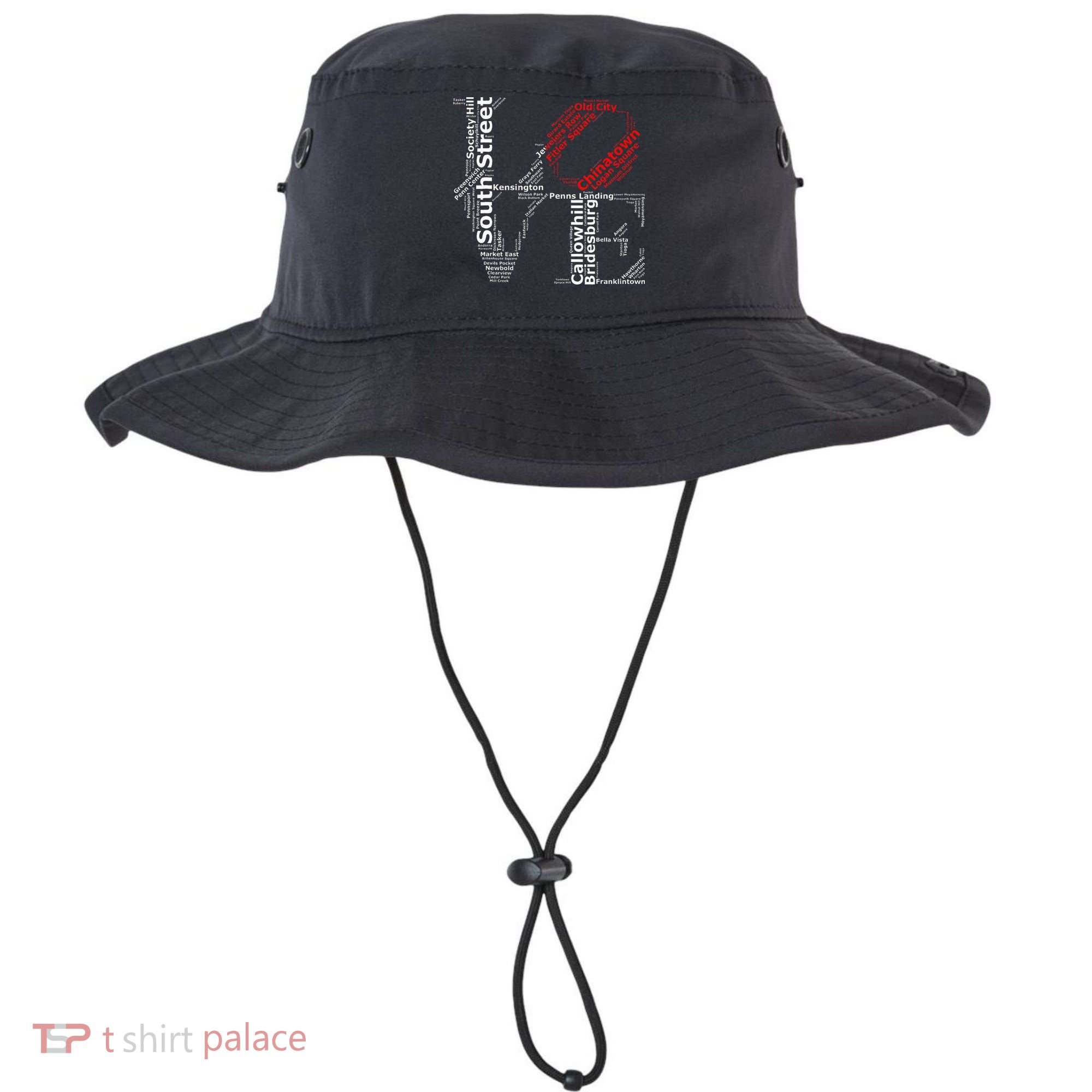 Philadelphia Love Park Statue Neighborhoods Bucket Hat