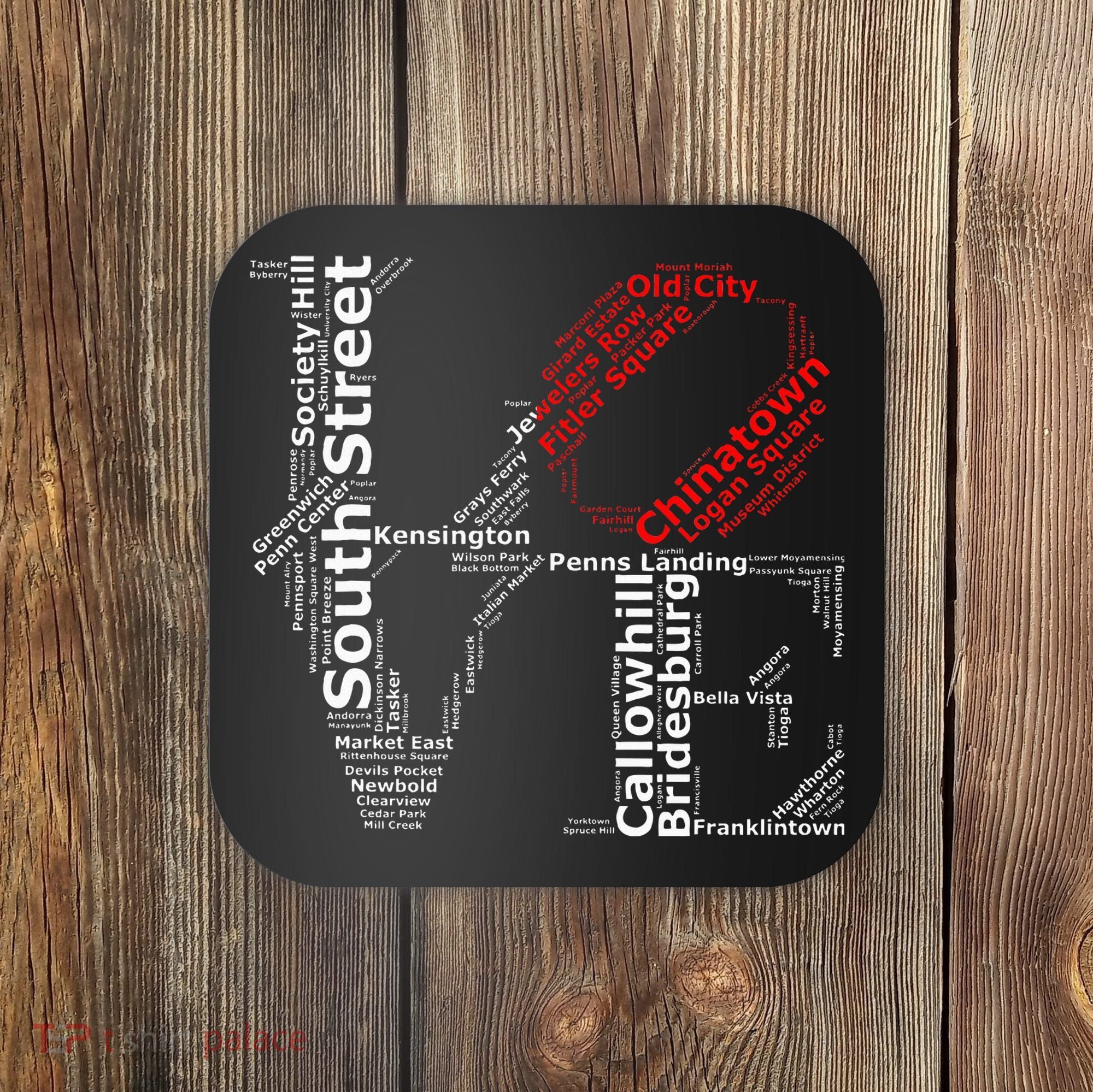 Philadelphia Love Park Statue Neighborhoods Coaster