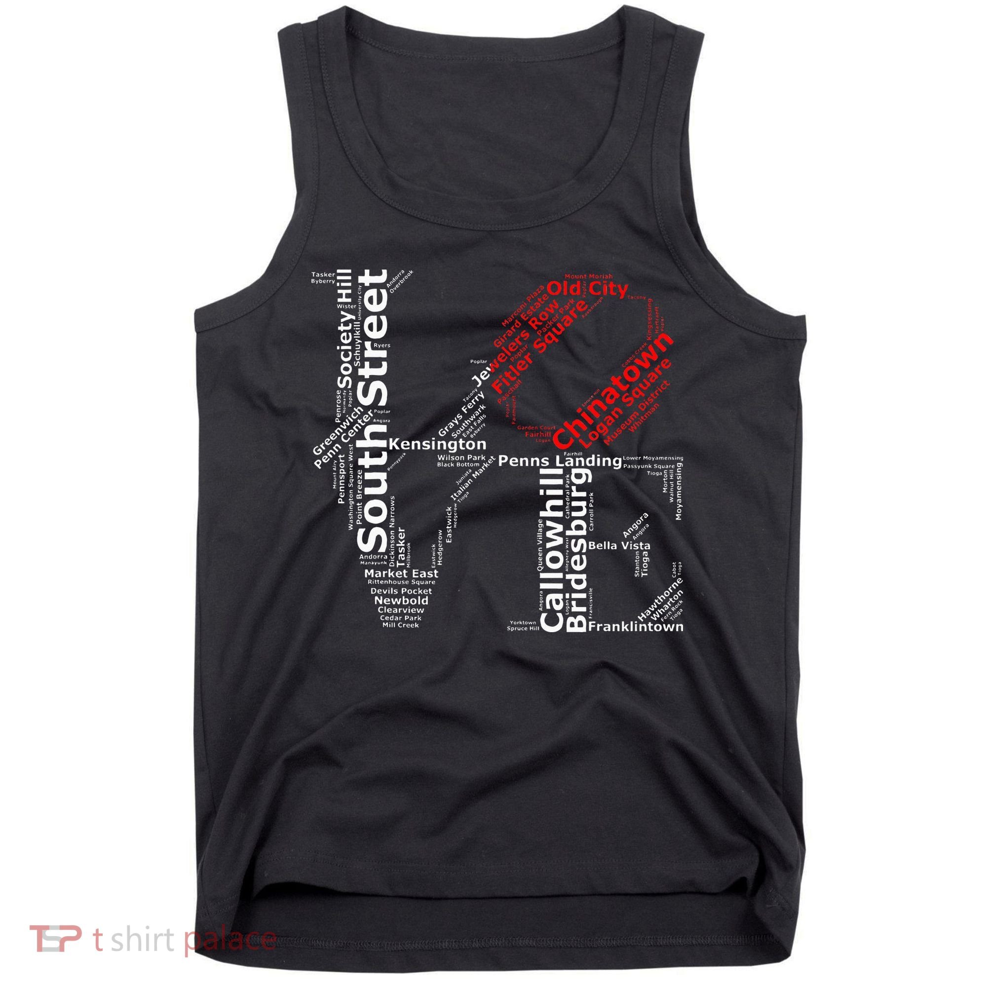 Philadelphia Love Park Statue Neighborhoods Tank Top