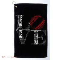 Philadelphia Love Park Statue Neighborhoods Golf Towel thumb 0