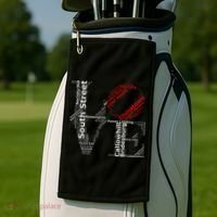 Philadelphia Love Park Statue Neighborhoods Golf Towel thumb 2
