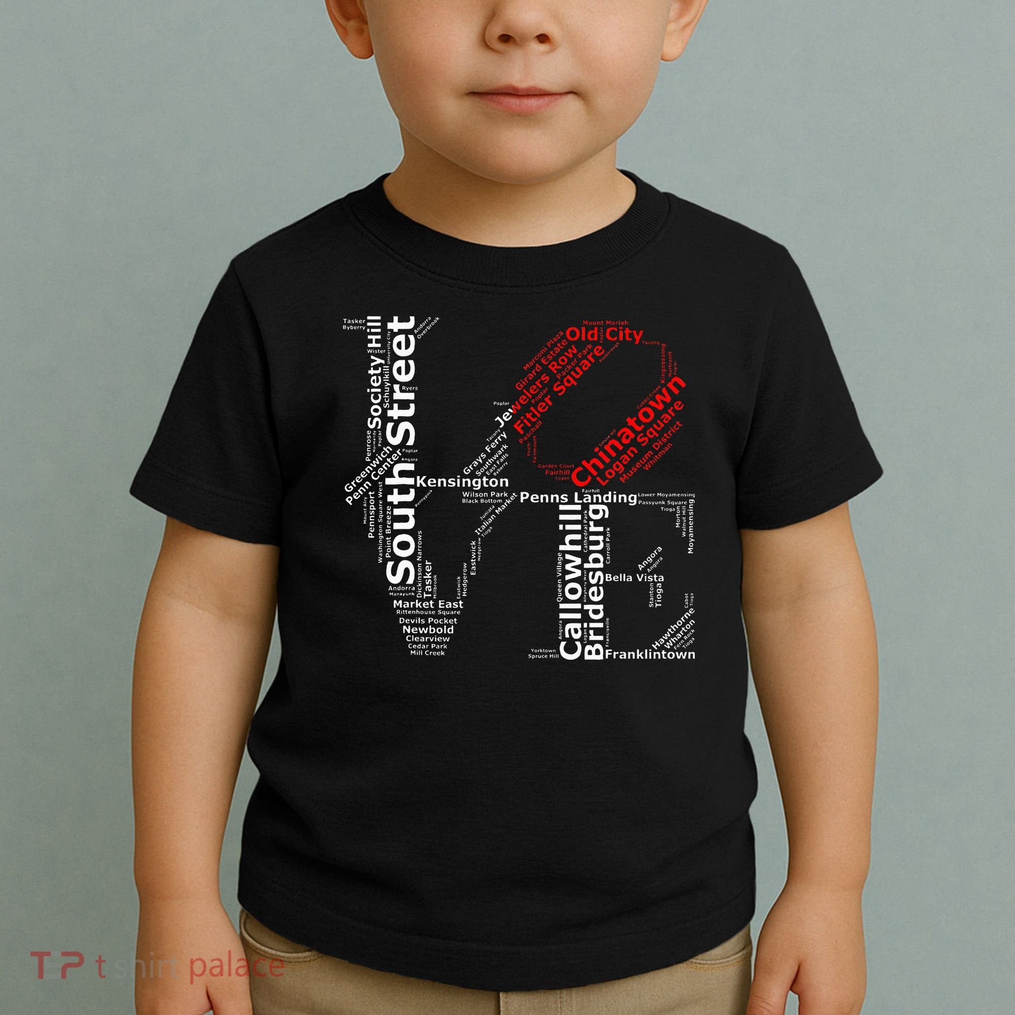 Philadelphia Love Park Statue Neighborhoods Toddler T-Shirt