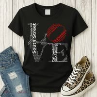 Philadelphia Love Park Statue Neighborhoods Women's T-Shirt thumb 3