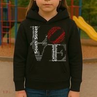 Philadelphia Love Park Statue Neighborhoods Kids Hoodie thumb 3