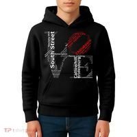 Philadelphia Love Park Statue Neighborhoods Kids Hoodie thumb 4
