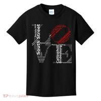 Philadelphia Love Park Statue Neighborhoods Kids T-Shirt thumb 0