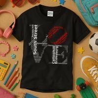 Philadelphia Love Park Statue Neighborhoods Kids T-Shirt thumb 3