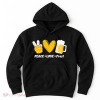Peace Love Prost Beer Oktoberfest Hoodie thumb 0