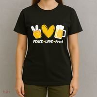 Peace Love Prost Beer Oktoberfest T-Shirt thumb 4