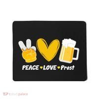 Peace Love Prost Beer Oktoberfest Mousepad thumb 0