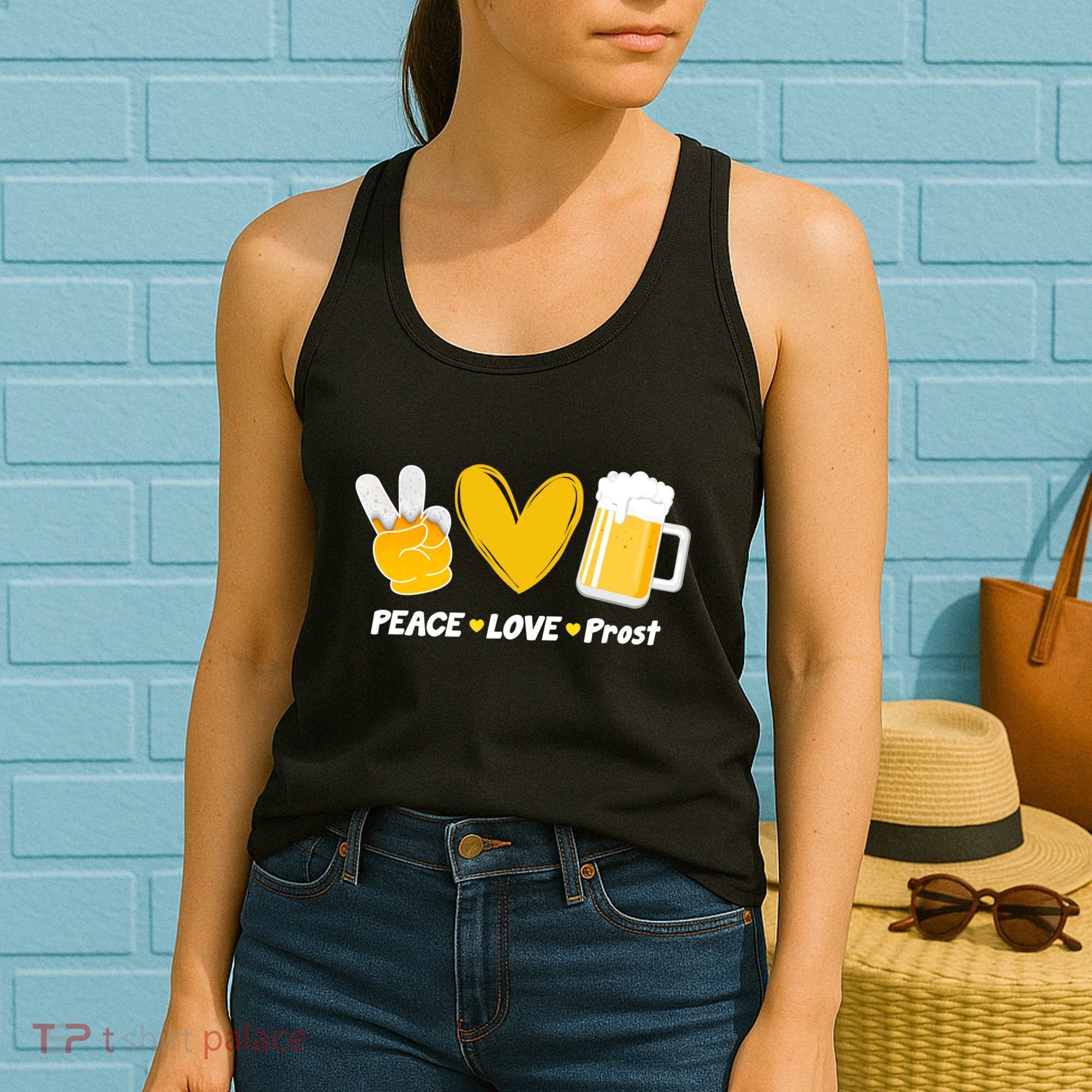 Peace Love Prost Beer Oktoberfest Women's Tank Top
