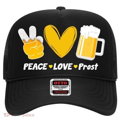 Peace Love Prost Beer Oktoberfest Hat