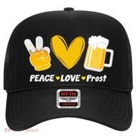 Peace Love Prost Beer Oktoberfest Hat thumb 0