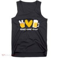 Peace Love Prost Beer Oktoberfest Tank Top thumb 0