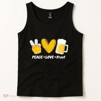 Peace Love Prost Beer Oktoberfest Tank Top thumb 2