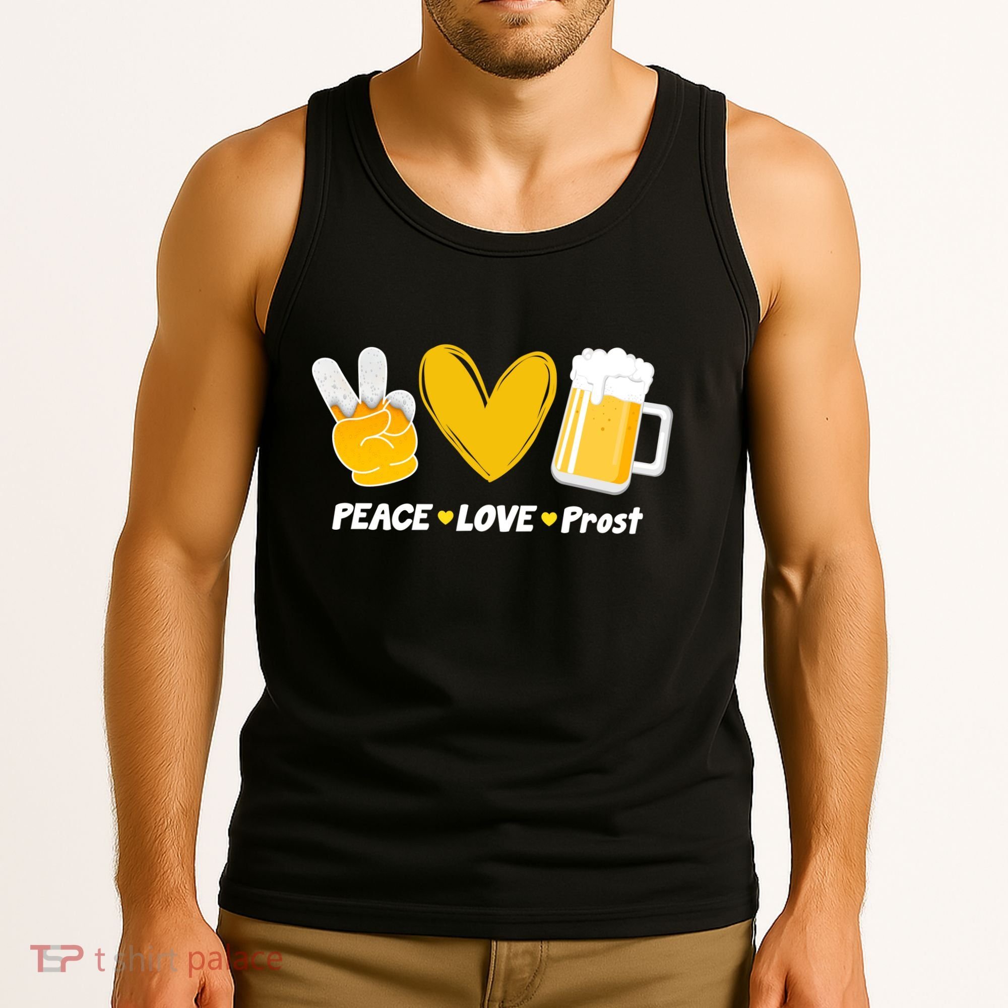 Peace Love Prost Beer Oktoberfest Tank Top