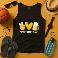Peace Love Prost Beer Oktoberfest Tank Top thumb 4