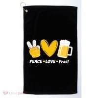Peace Love Prost Beer Oktoberfest Golf Towel thumb 0