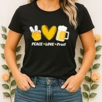 Peace Love Prost Beer Oktoberfest Women's T-Shirt thumb 2