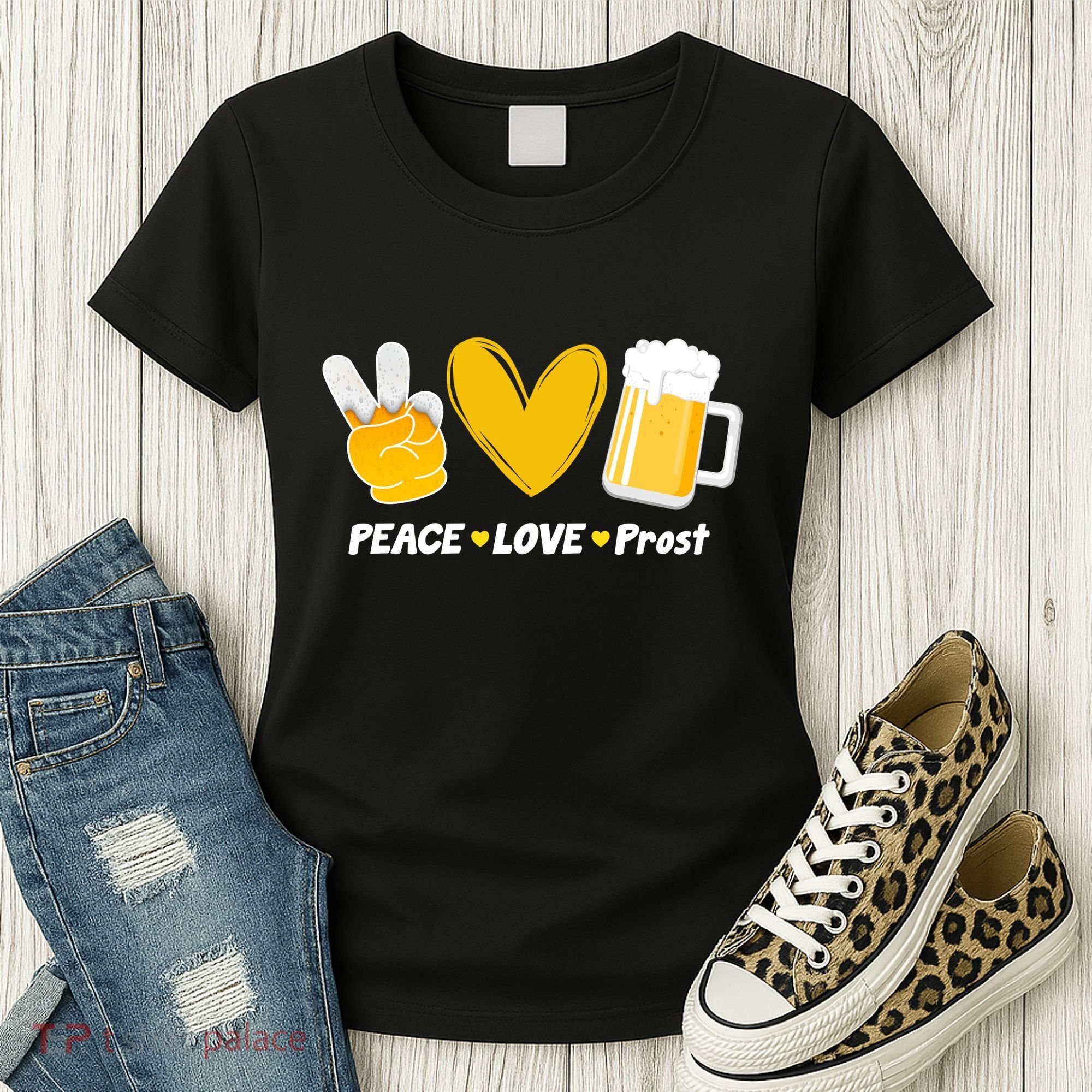 Peace Love Prost Beer Oktoberfest Women's T-Shirt