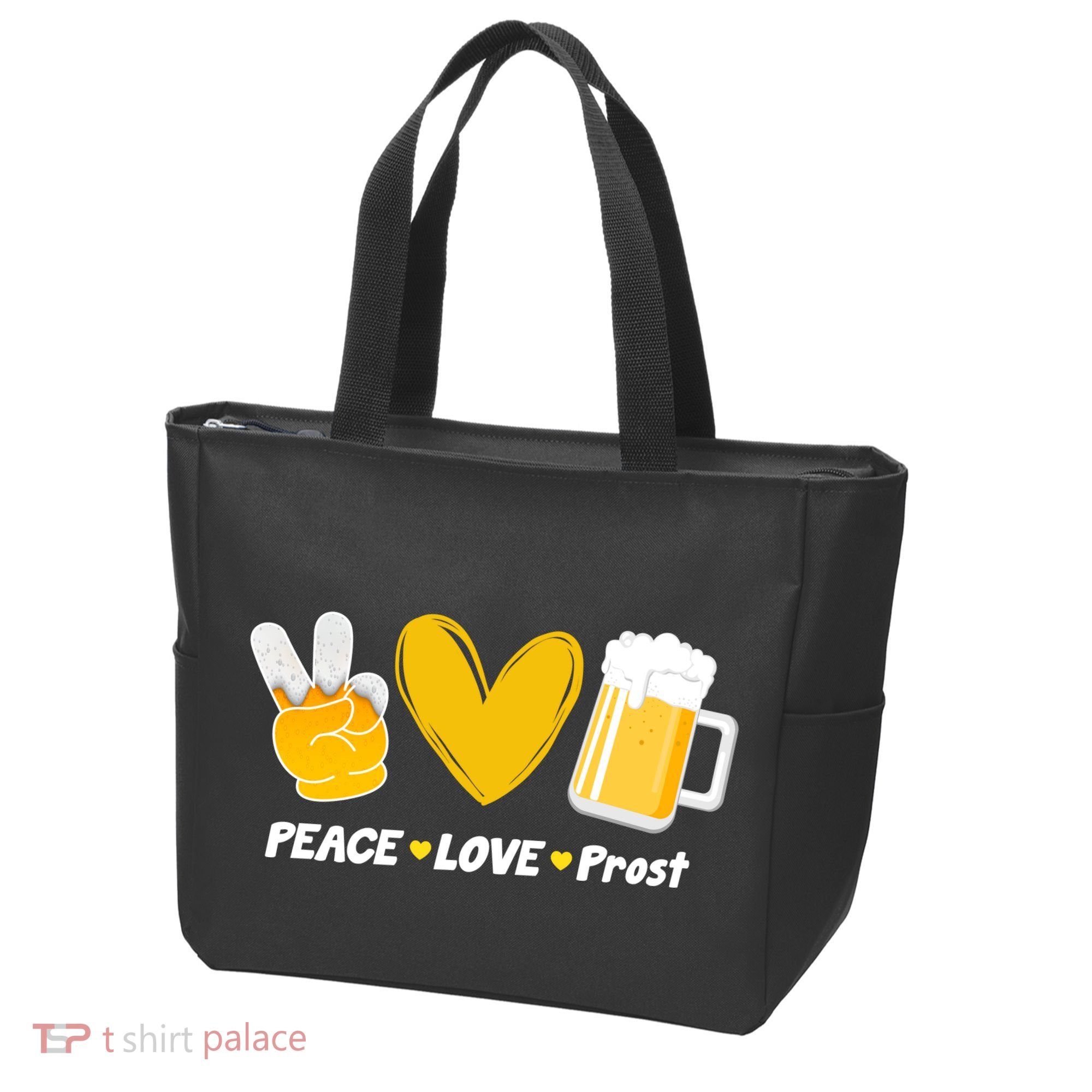 Peace Love Prost Beer Oktoberfest Tote Bag