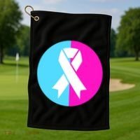 Pro Life Pregnancy Infant Loss Awareness Protect Life Anti Abortion Golf Towel thumb 1